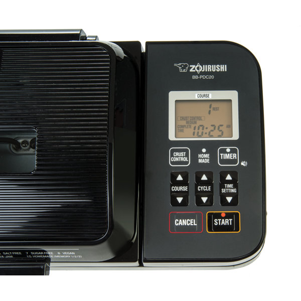 Zojirushi BBPDC20BA Home Bakery Virtuoso Plus 2lb Breadmaker, Black & Reviews Wayfair